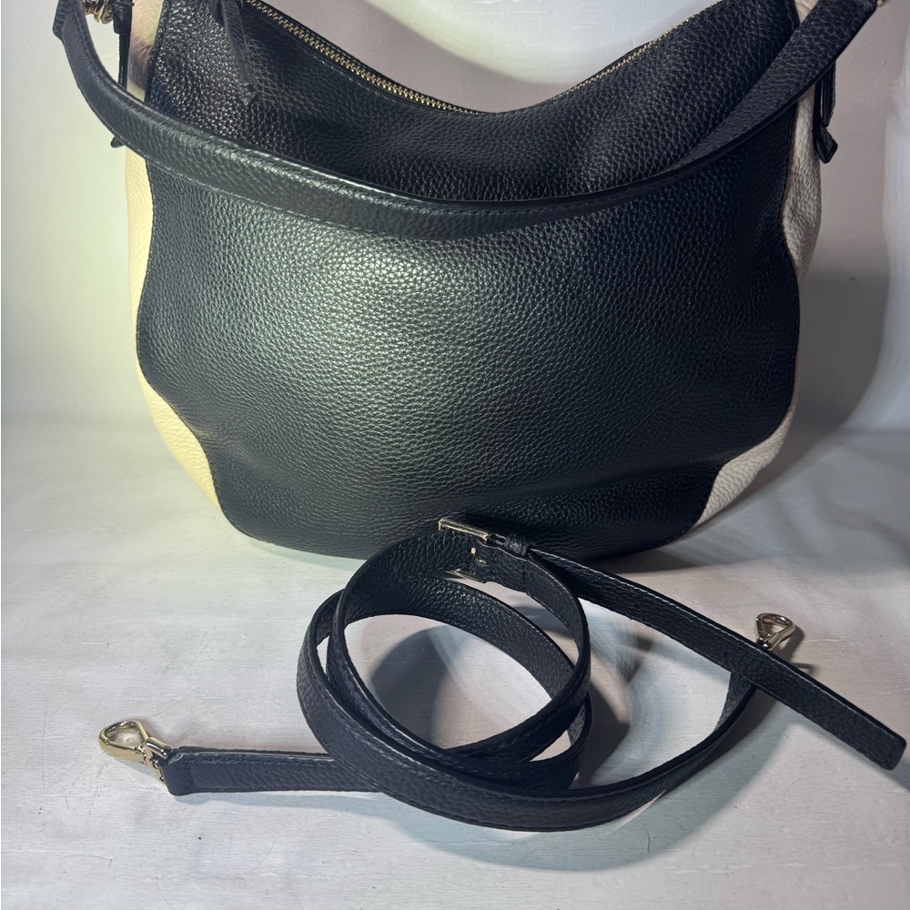 Kate Spade Jackson Street Black and Cream shoulder crossbody Bag! Mint